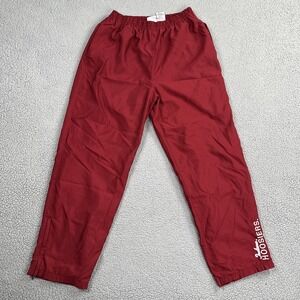Vintage 90s Red Oak Indiana Hoosiers Warmup Pants Men Large Red Ankle Zip
